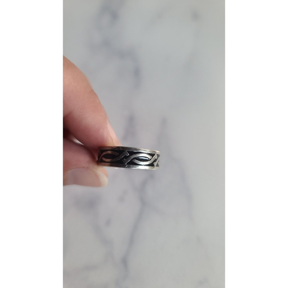 Vintage 925 Barbed Wire Ring - Picture 7 of 10